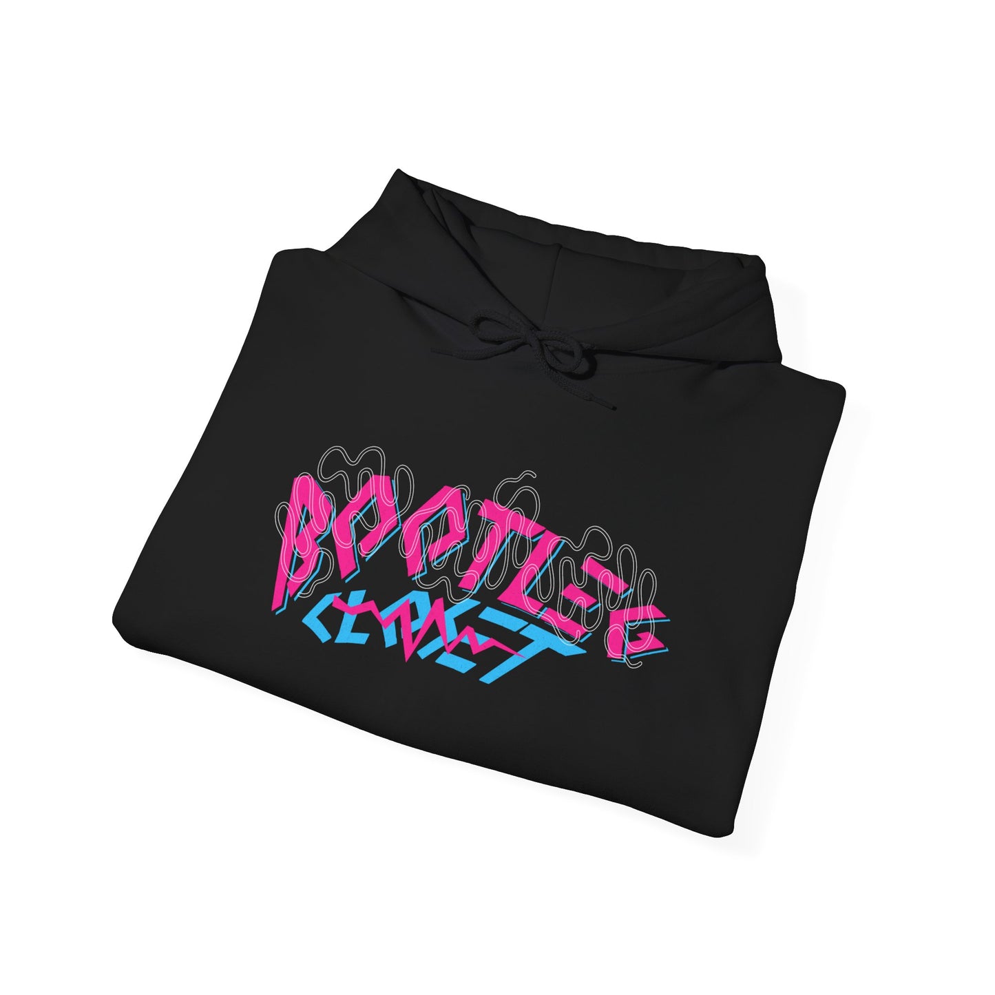 Bootleg Planet / Exoded Hustle Hoodie — Retro Graffiti Streetwear Pullover