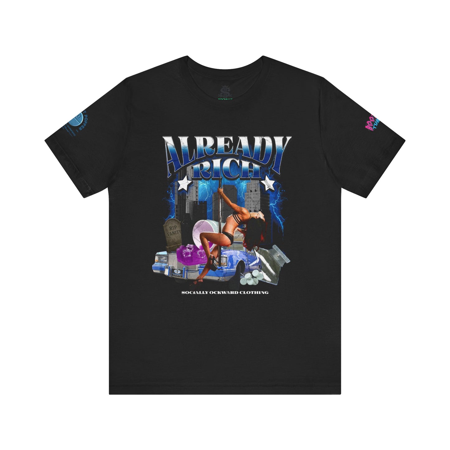 Already Rich Graphic Tee — Streetwear Money & Luxury Club T-Shirt