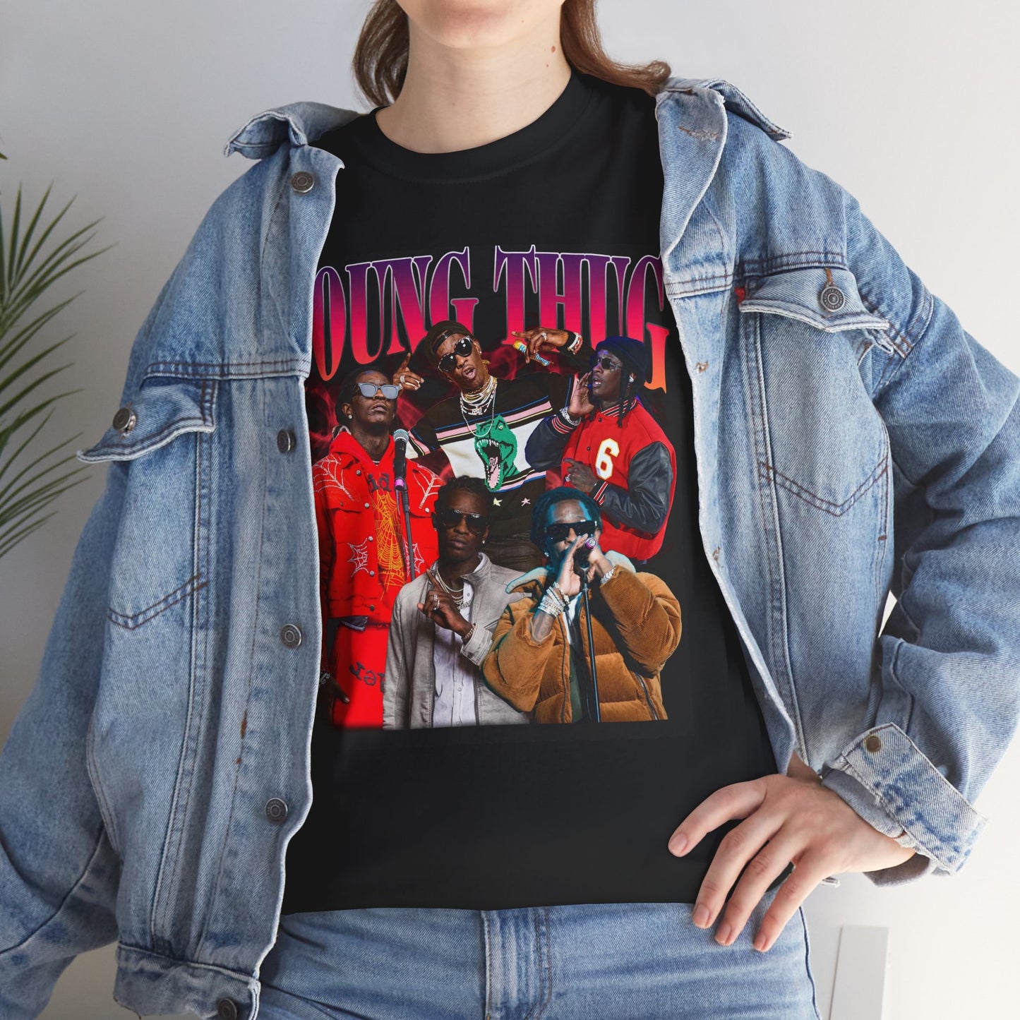 Graphic Tee — "Young Thug" Collage Rap Artist Shirt