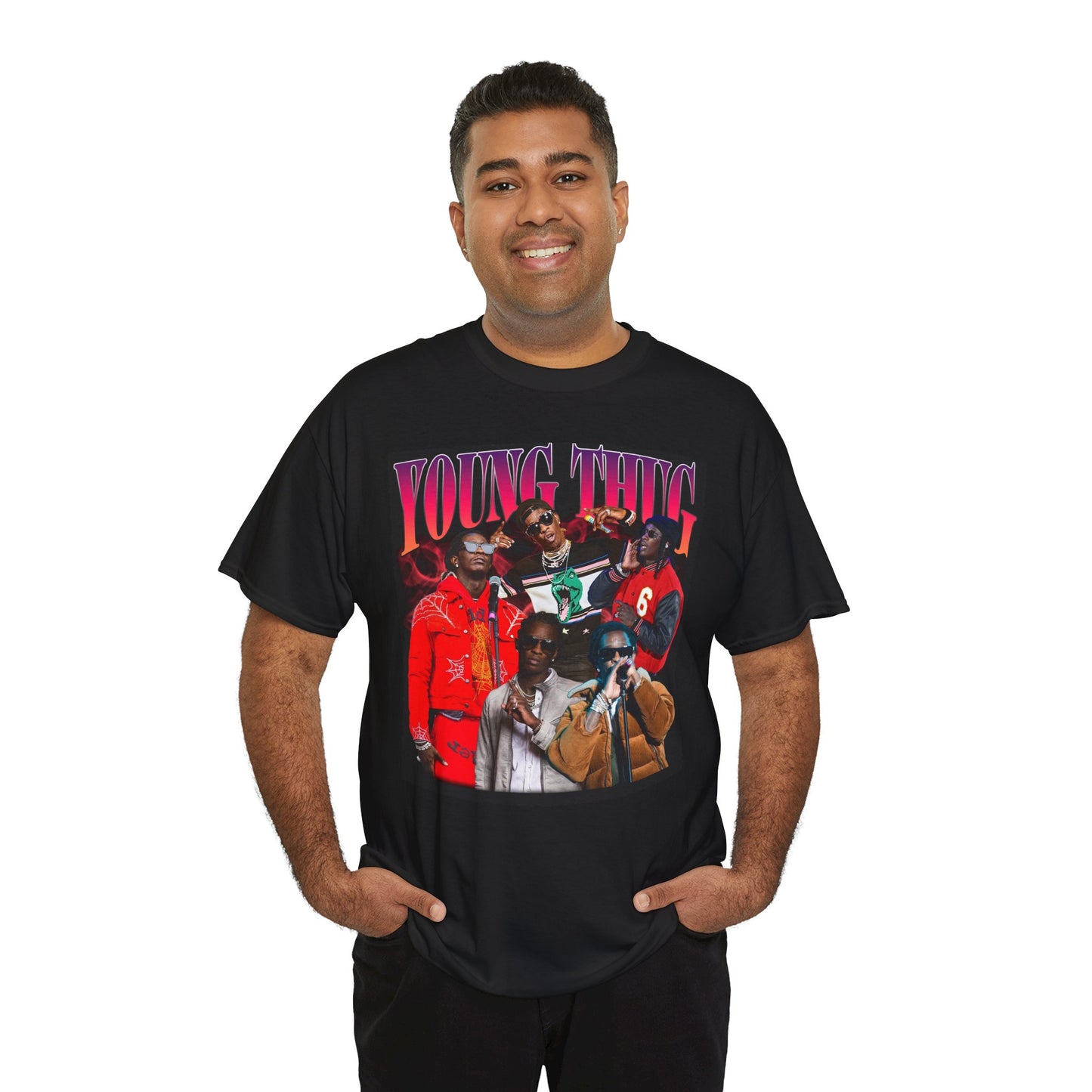 Graphic Tee — "Young Thug" Collage Rap Artist Shirt